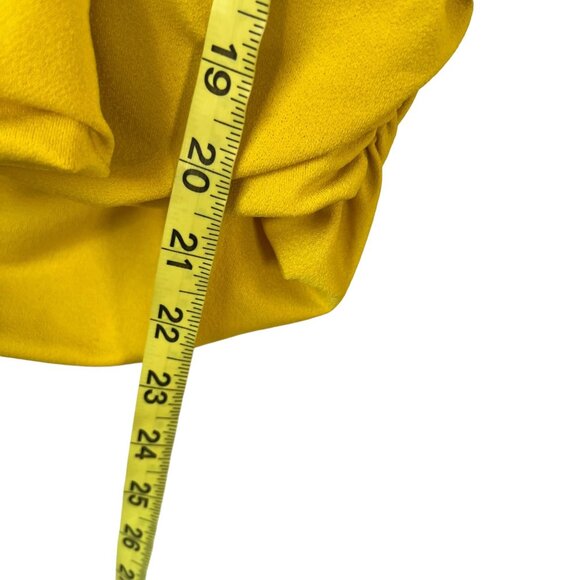 Marciano by Guess Yellow Kimono Long Sleeve V Neck Top Medium - Picture 7 of 9